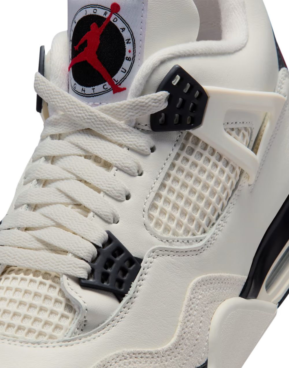 Air Jordan 4 Flight Club Sail and Black